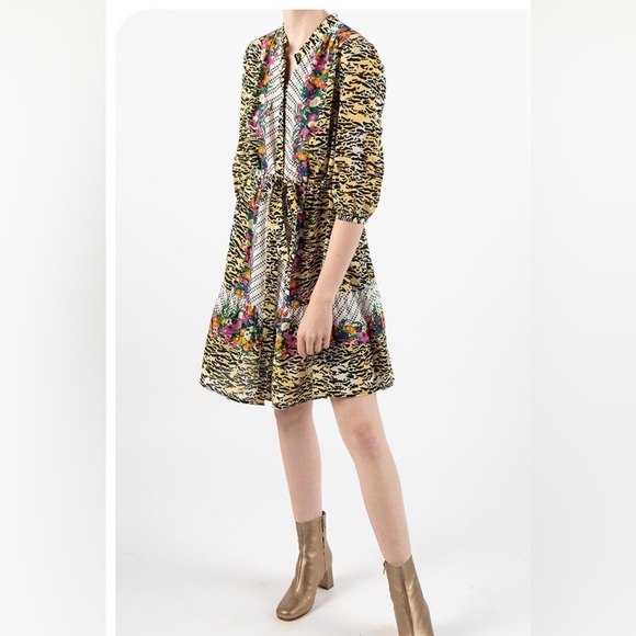 Saloni UK 14/US 10 Tyra dress in Tiger Rosette - Picture 5 of 8